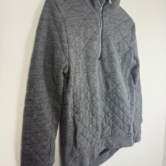 Lululemon Womens Forever Warm Quilted Quilted 1/4 Zip Pullover Sweatshirt 4 - Picture 4 of 9